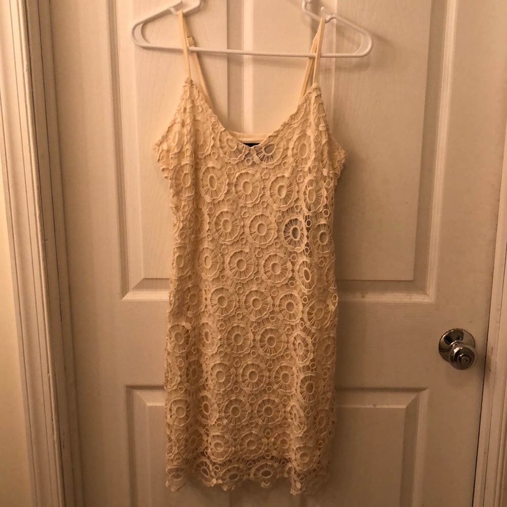 Crochet mini dress